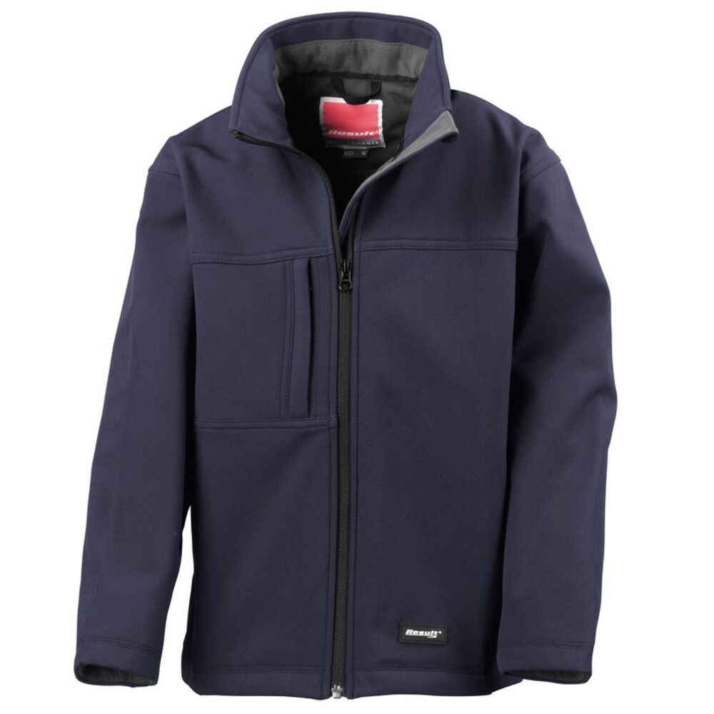 Result Childrens Unisex Waterproof Classic Softshell 3 Layer Jacket / Navy